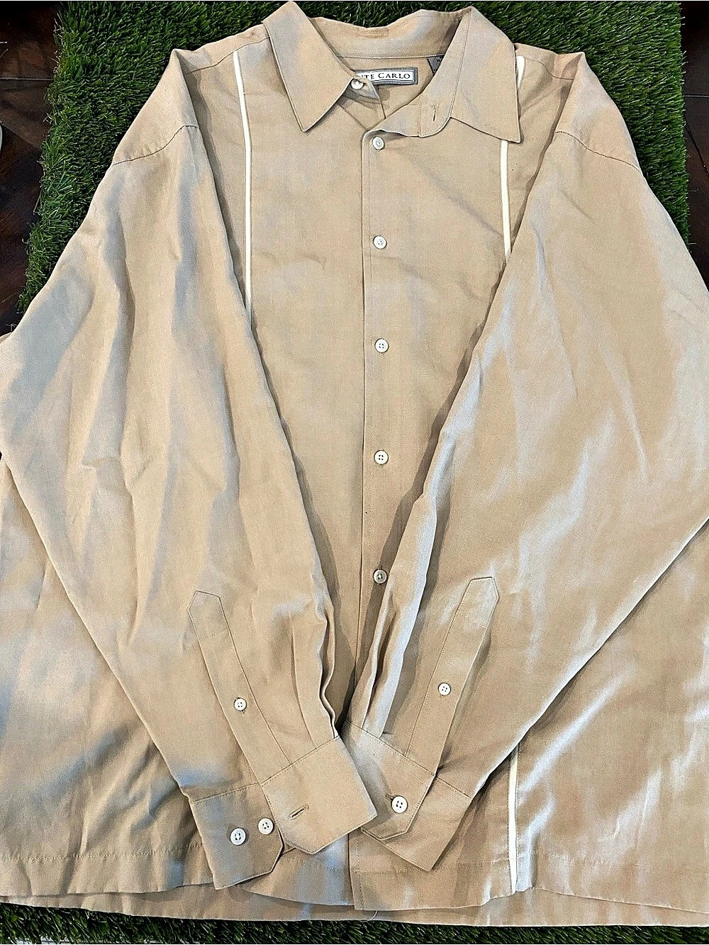 Monte Carlo Men's Polyester Color Block Shirt Size XL